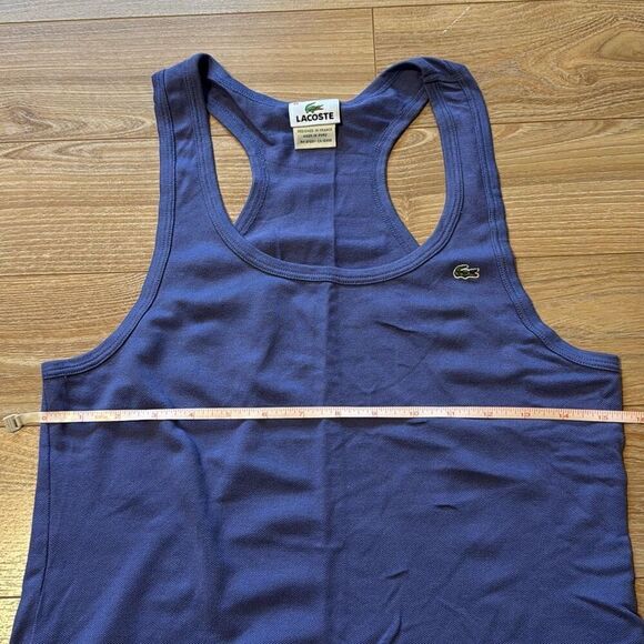 Lacoste vintage purple tank top size 40 with green crocodile - Picture 4 of 6